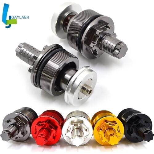 Motorcycle Aluminum CNC Preload Fork Cap Adjusters for Suzuki SV650 S GSF 400 600 650 Bandit GSX 400 Impulse
