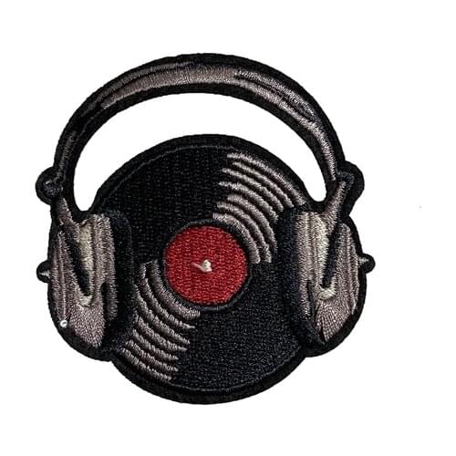Music CD patch embroidered patch Disk patch Sew on Iron on Applique DIY Sewing Badges for clothing handmade hats stickers