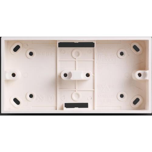 Wall Surface Mounted Bottom Box Double 86 Type Socket Switch Bottom Junction Base PVC Wall Mount Switch Box