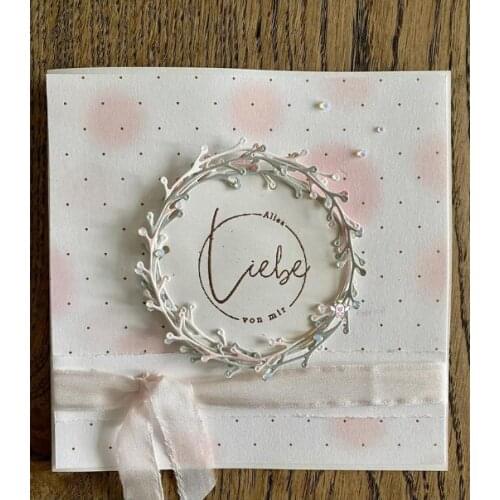 New 2Pcs Fruit leaf ring metal Cutting Dies Stencils DIY Scrapbooking Paper/photo Cards Embossing Dies