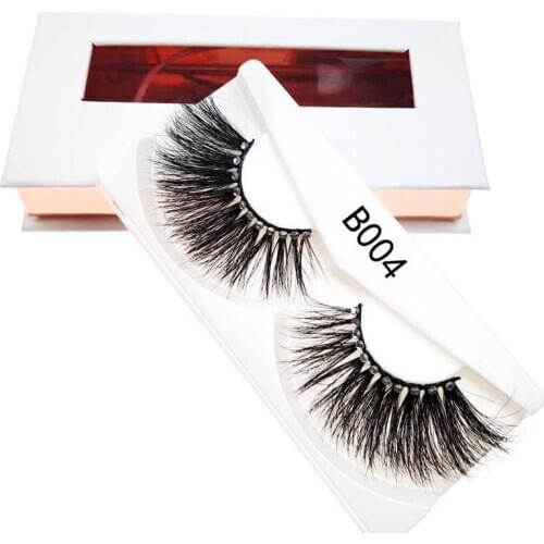 NEW Color Glitter Diamond 25mm natural thick Eye lashes wispy makeup extention tools 3D mink hair volume soft false eyelashes