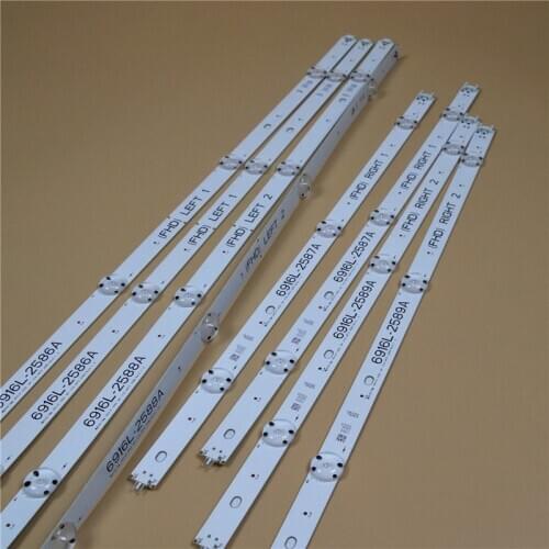 NEW TV LED Array Bars For LG 49LW541H 49LW541H-TD 49LW541H-ZA 49LW541H-ZD 49" LED Backlight Strips Matrix LED Lamps Lens Bands