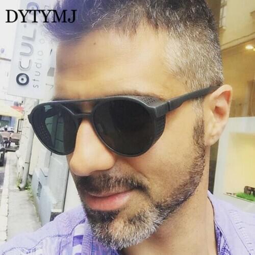 DYTYMJ 2020 Punk Sunglasses Men Brand Designer Eyeglasses Men Vintage Sun Glasses for Men/Women Punk Oculos De Sol Gafas UV400