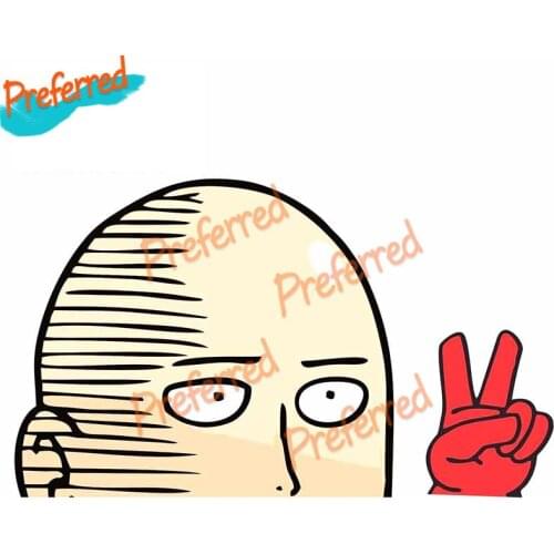 One Punch Man PEEKING Fine Decal Motocross Racing Laptop Helmet Trunk Wall Vinyl Car Sticker Die Cutting