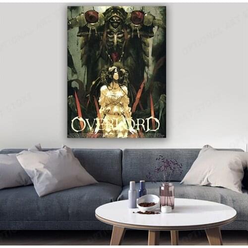 OVERLORD Japanese Anime Prints and Posters Modular Canvas Pictures Painting Home Decoration Living Room Kids Room Wall Art