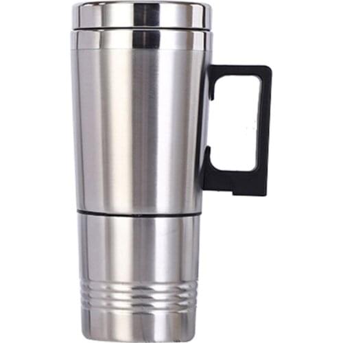 Portable Car Heater Travel Mug 12 / 24V Stainless Steel Electric Kettle Thermo Water Cup Home Outing Supplies Drinkware