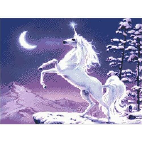 Embroidery Package Free Shipping Cross Stitch Kits Unicorn Animal