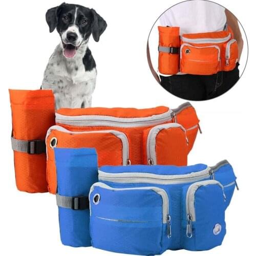 Dog Training Waist Bag Portable Adjustable Running Leash Pack Pet Bag Waist Bag Dog Training Waist Bag Travel Bag