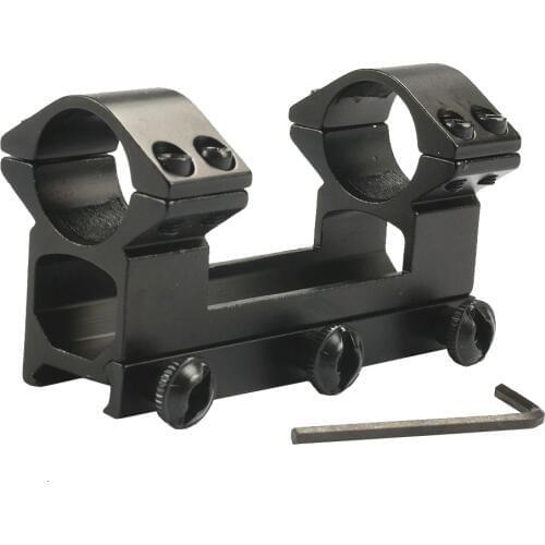 See-Through 1" 25.4mm Double Scope Ring High Mount Dovetail Ring 20mm rail for Air Gun Rifle Scopes caza Hunting Accessories