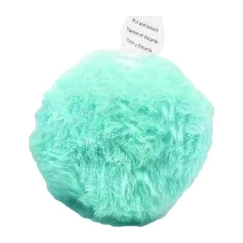 X7AB Lifelike Animal Chirping Sounds Furry Ball Cat Kitten Toy Pompon Plush Ball Interactive Kicker Bite Resistant Kitty Molar