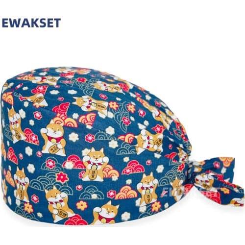 Surgery cap men and womens operating room hats pharmacy nursing cap lab pet doctor hat surgicals hat womens operating room hat