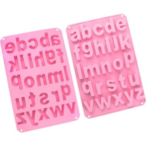 Silicone Concrete Alphabet Mold Crystal Epoxy Cement Letters Mould DIY Home Ornaments Decoration