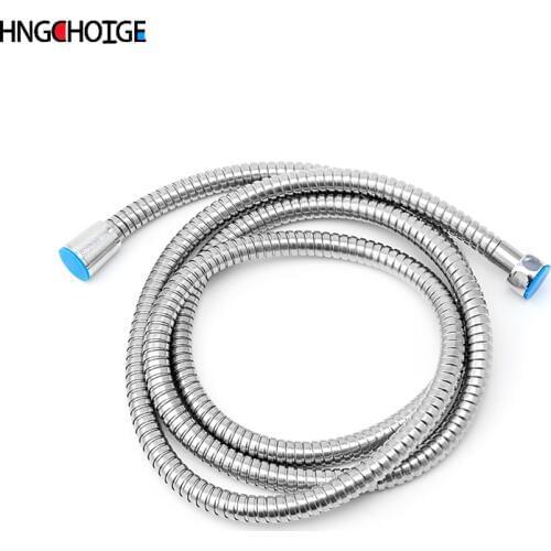 Replacement Anti-twist Shower Hose 2m flexible Stainless Steel chrome shower head Bathroom water hose