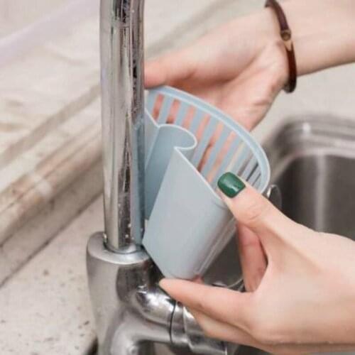 Debris Drain Rack Sink Plastic Hanging Basket Racks Shelf Spout Holder Sponge Storage Kitchen Supplies Faucet Rack