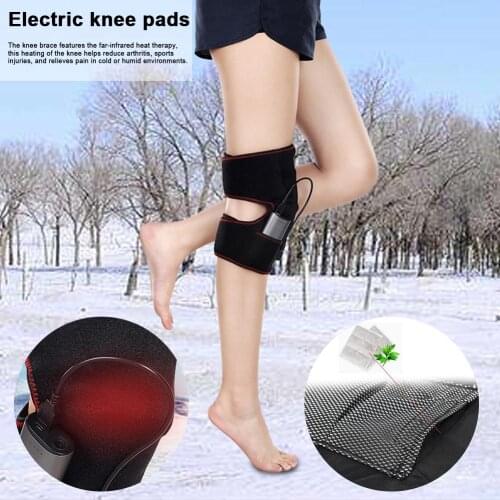 Heat Therapy Knee Brace Wrap Heating Pad Hot Compress for Knee Sprains Cramps Joint Pain Arthritis Pain Relief