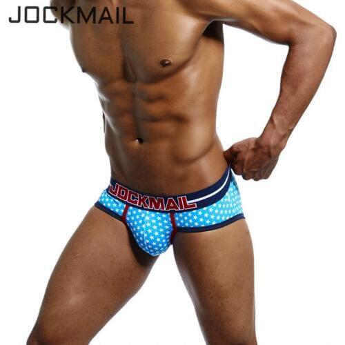 JOCKMAIL Brand Underwear Men Male Sexy Briefs Panties Cotton Fabric slip homme Men Underwear Briefs Man Underpants Gay Underwear