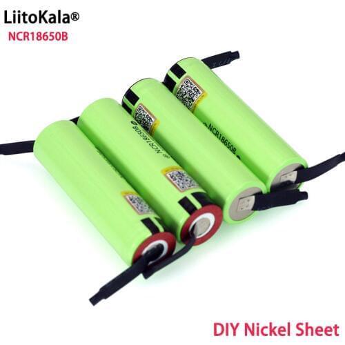 Liitokala Original NCR18650B 3.7 v 3400 mah 18650 Lithium Rechargeable Battery Welding Nickel Sheet batteries wholesale