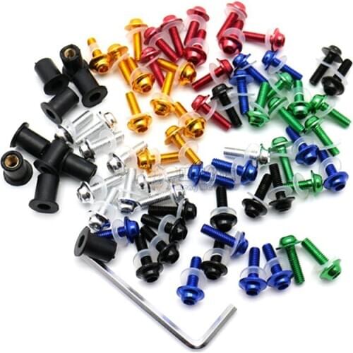 Motorcycle Windscreen Screws Windshield Bolts Fairing Mountings for Yamaha YZF R1 R6 R7 600R 750R 1000R FZ1 FZ6 FZ6R FJR1300