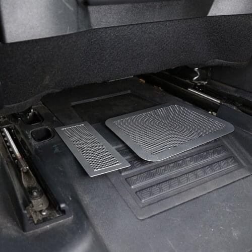 For Land Rover Defender 110 20-22 Stainless steel Silver Car Seat Outlet Air Outlet Vent Protect Cover Stickers Car Accessories