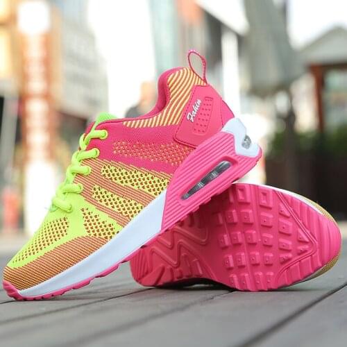 Womens shoes casual summer 2021sneakers outdoor running fly woven mesh comfortable breathable elastic light vulcanized shoes