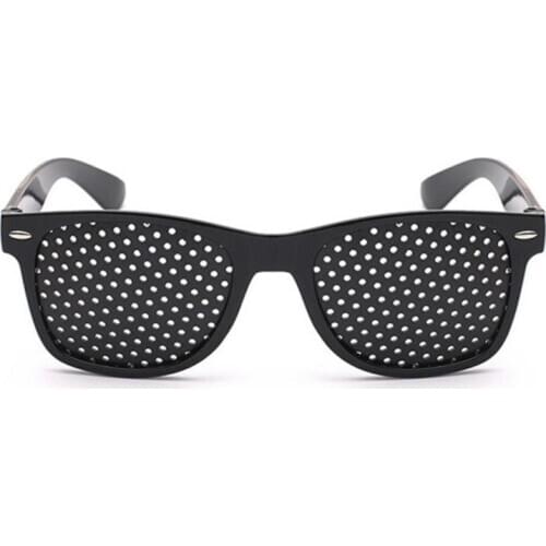 1pcs Black Eyesight Improvement Vision Care Exercise Eyewear Pinhole Glasses Train