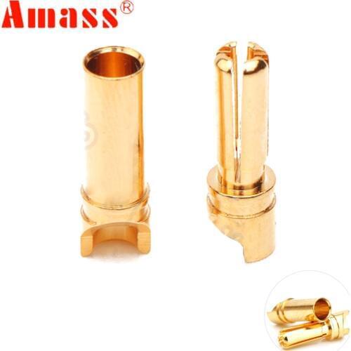 20pcs/lot Amass 3.5mm Banana Plug Male Female Connector Gold Plated for Rc Battery Rc Motor ESC Rc Accessories (10 pair )