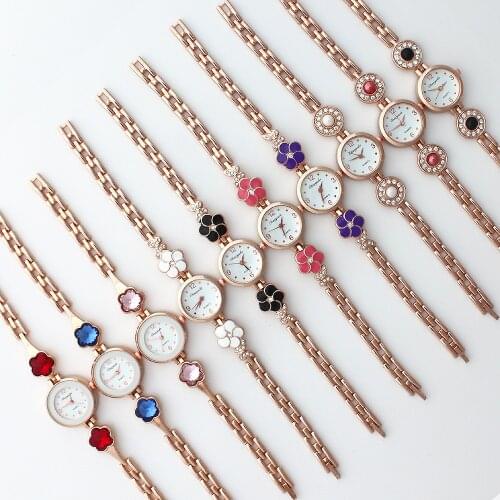 10PCS/Lot, Coloured Rose Gold Mixed Style Bulk Ladies Women Watches Quartz Dress Wristwatch Gift JBT Women Watches