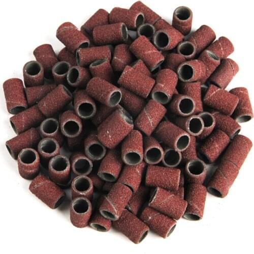 50pcs Nail Art Sanding Bands File For UV Gel Acrylic Polish Remover For Electric Nail Machine Nail Drill Bits