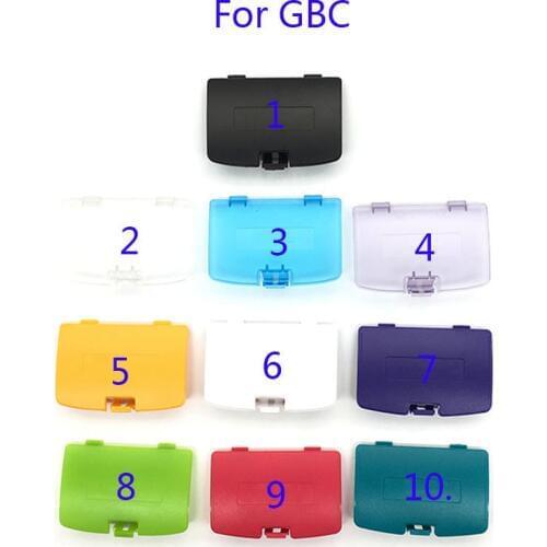 60Pcs For Nintendo Gameboy Color for GBC Battery cover Pack Back Door Cover shell replacement