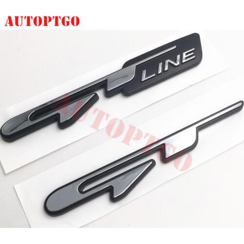 Car GT Line GTline Letter Logo Emblem Badge Decal Sticker For Kia Sorento Sportage Stinger Ceed Soul Forte Rio Picanto 0ptima K5