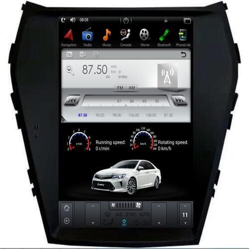 Tesla IPS Screen Android 9.0 7.1 Car No CD DVD Player Radio GPS Navigation For Hyundai IX45 2013 2014 2015 2016 2017 Headunit