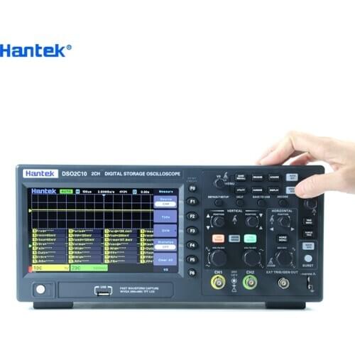Hantek Digital Oscilloscope DSO2C10 DSO2D10 DSO2D15 2 Channels 100Mhz/150Mhz Storage USB Osciloscopio 1GSa/s Sample Rate