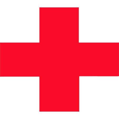 Hot Car Sticker RED MEDICAL CROSS Accessories Vinyl Styling Cover Scratches Waterproof Motorcycl PVC 10cm X 10cm