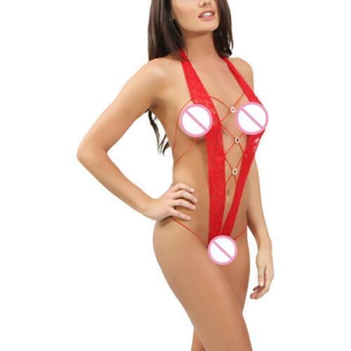 Hot Sale Sexy Costumes Halterneck Stripper Sexy Lingerie Women Lace Erotic Lingerie