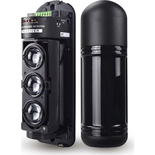 KINJOIN 250M Door and Window Alarm Home Infrared Detector Outdoor Three Beam Infrared Detector