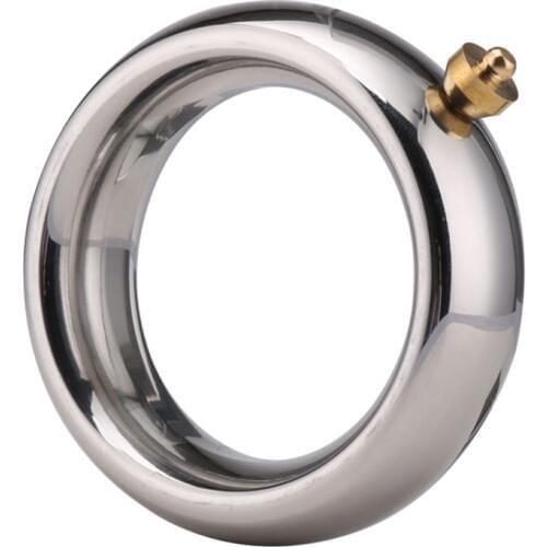 Electro Shock Cock Ring Stainless Steel Penis Ring Delay Bondage Testis Rings Men BDSM Adult Sex Toys Male Sex Products