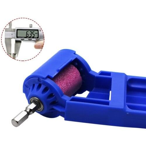 Brown Corundum Drill Bit Sharpener Grinding Tool Set Sharpening Portable