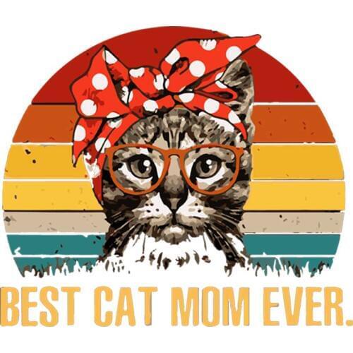 Best Cat Clothing Badges Patches Heat Transfer Vinyl Tops Fashion Appliqued Diy Clothing Stickers Print By Household Irons