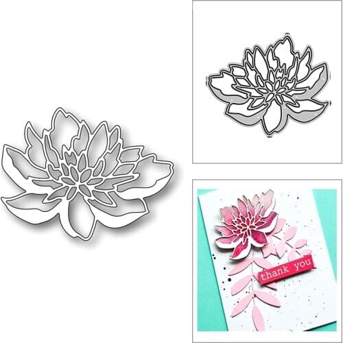New Elegant Small Peony Plant 2020 Metal Cutting Dies for DIY Scrapbooking Decorative Embossing and Card Making Craft No Stamps