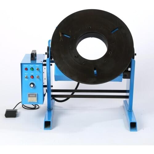 HD-200 Welding Positioner 200KG Rotary Welding Table Center Holes 140mm Without Chuck
