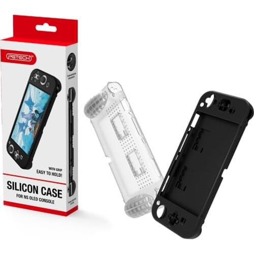 Detachable TPU Case For Nintend Switch OLED Console Protective Cover With 2pcs Game Card Slots Anti-fall Housing Accessory