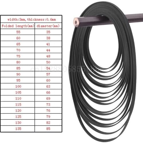 3mm Width Flat Drive Belt Turntable Rubber Belt Replacement for LP Vinyl Record Player Walkman Phono Belt-Driven Turntables