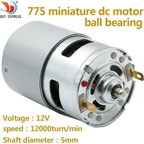 High power 775 Motor DC 12V 12000turn/min Large Torque Motor Ball Bearing Tools For DIY Driver Parts