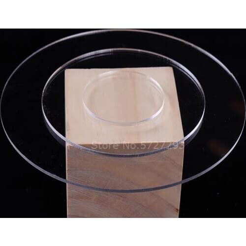 1pcs Round Acrylic Sheet Clear Cast Plexi glass Panel 1/8” Thick Transparent Plastic Board For Signs DIY Display Project Craft