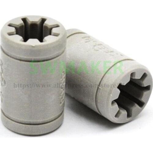 1pcs RJ4JP-01-08 Solid Polymer LM8UU Bearing 8mm shaft Drylin for Anet A8 Reprap Prusa i3 3D Printer