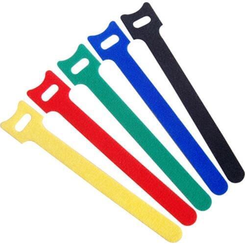10 pcs/lot Organization for Table Cute Cat Color Loop Cable Tie 15cm Nylon Straps Organizador Cables Management Stationery