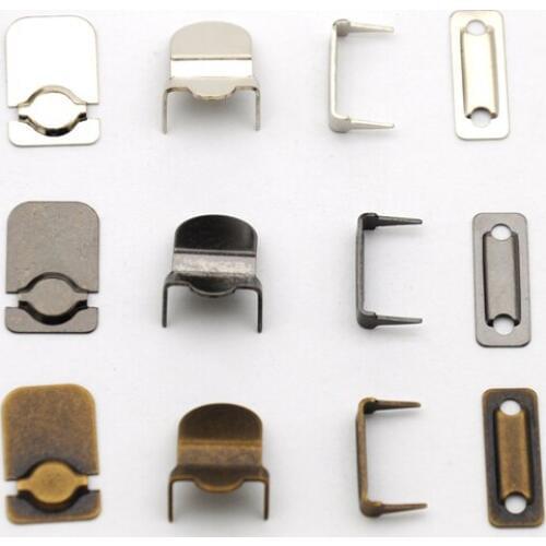 100sets/lot 4-part trousers hooks metal brass buttons silver nickle / black nickle /Bronze color free shipping HE-006