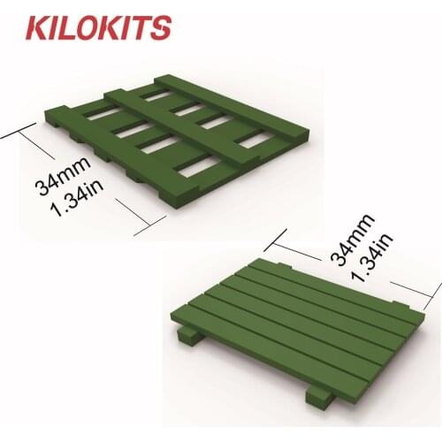 20PCS 1/35 Wooden Pallet Set Two Styles Plastic Unpainted Model Building Kits Military Diorama Scale Farming Landscape