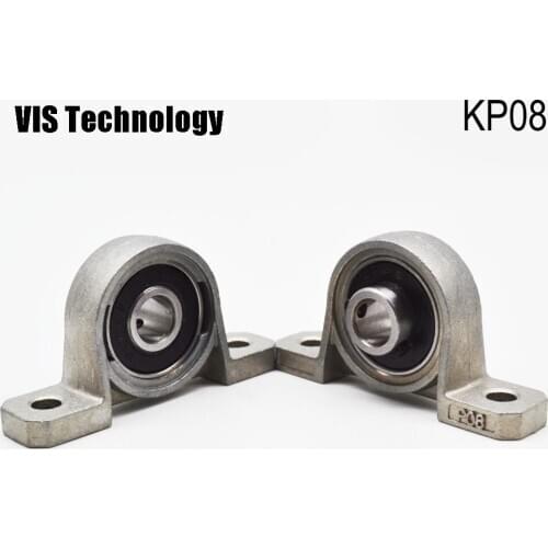 4pcs/lot KP08 8mm pillow block bearing zinc alloy insert linear bearing shaft support CNC part
