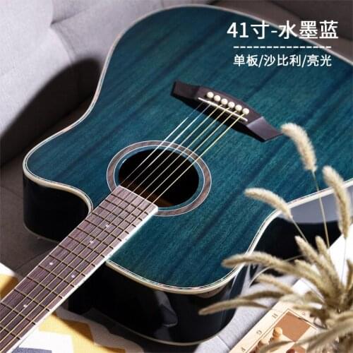 Aesthetic Girl Guitar Wood Bridge Accessories Acoustic Guitar Travel High Quality Violao Acustico Musical Instruments DL60JT